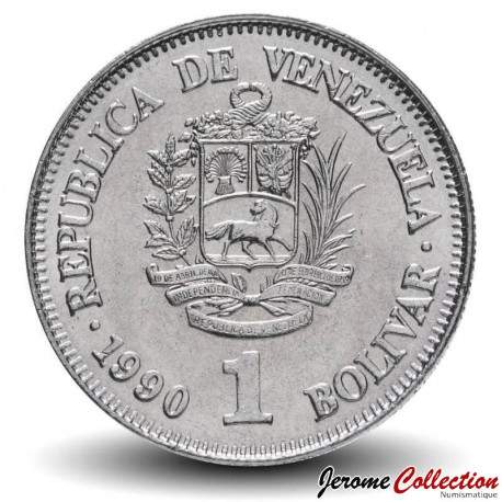 VENEZUELA - PIECE de 1 Bolivar - 1990 – Y52a – JeromeCollection