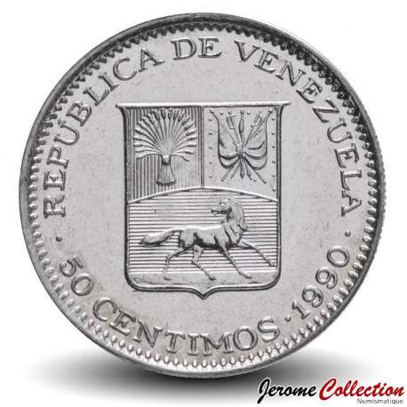 VENEZUELA - PIECE de 50 Centimos - 1990 – Y41a – JeromeCollection