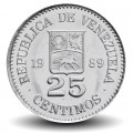 VENEZUELA - PIECE de 25 Centimos - 1989 – Y50a – JeromeCollection