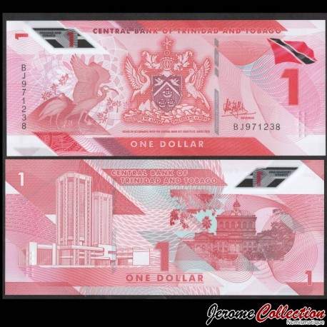 TRINITÉ-ET-TOBAGO - Billet de 1 Dollar - Polymer - Ibis écarlate - 2020 – P60 – JeromeCollection