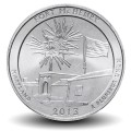 ETATS UNIS / USA - PIECE de 25 Cents - America the Beautiful - Fort McHenry - Maryland - 2013 - S – Km545 –