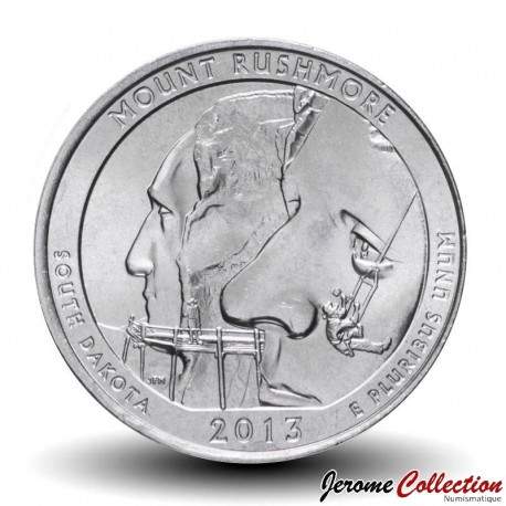 ETATS UNIS / USA - PIECE de 25 Cents - America the Beautiful - Mount Rushmore - 2013 - S – Km546 – JeromeCollection