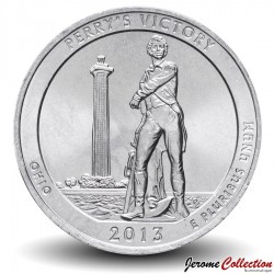 ETATS UNIS / USA - PIECE de 25 Cents - America the Beautiful - Perry's Victory - Ohio - 2013 - S – Km543 –