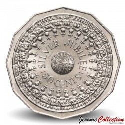 AUSTRALIE - PIECE de 50 Cents - Jubilé d'argent - 1977