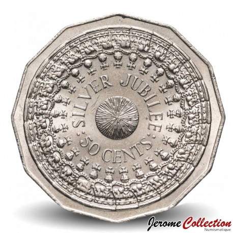 AUSTRALIE - PIECE de 50 Cents - Jubilé d'argent - 1977 – Km70 – JeromeCollection