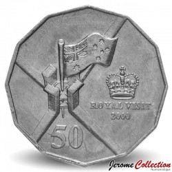 AUSTRALIE - PIECE de 50 Cents - Visite royale - 2000