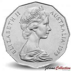 AUSTRALIE - PIECE de 50 Cents - Elizabeth II 2ème effigie - 1978