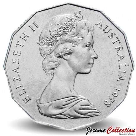 AUSTRALIE - PIECE de 50 Cents - Elizabeth II 2ème effigie - 1978 – Km68 – JeromeCollection
