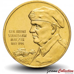 POLOGNE - PIECE de 2 ZLOTE - Général Stanisław Maczek - 2003 – Y456 – JeromeCollection
