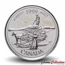 CANADA - PIECE de 25 CENTS - Histoire du Canada - Aout - 1999