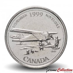 CANADA - PIECE de 25 CENTS - Histoire du Canada - Novembre - 1999