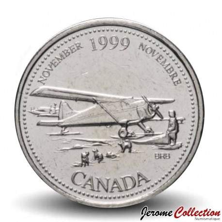 CANADA - PIECE de 25 CENTS - Histoire du Canada - Novembre - 1999 – Km352 – JeromeCollection