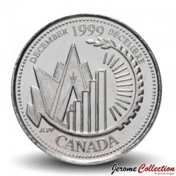 CANADA - PIECE de 25 CENTS - Histoire du Canada - Décembre - 1999