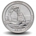 ETATS UNIS / USA - PIECE de 25 Cents - America the Beautiful - Parc national des Arches - Utah - 2014 - S – Km568 –