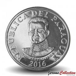 PARAGUAY - PIECE de 50 Guaranies - José Félix Estigarribia - 2016