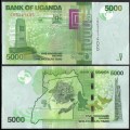 OUGANDA - Billet de 5000 Shillings - Mémorial de la Seconde Guerre mondiale - 2019 – P51f – JeromeCollection