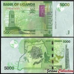 OUGANDA - Billet de 5000 Shillings - Mémorial de la Seconde Guerre mondiale - 2019 – P51f – JeromeCollection
