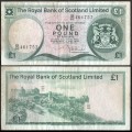 ECOSSE / THE ROYAL BANK OF SCOTLAND - Billet de 1 Pound Sterling - Château d'Édimbourg - 1975 – P336a4 –