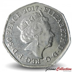 ROYAUME UNI - PIECE de 50 Pence - Benjamin Bunny - 2017