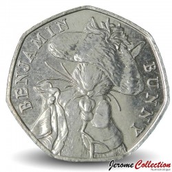 ROYAUME UNI - PIECE de 50 Pence - Benjamin Bunny - 2017 – Km1430 – JeromeCollection