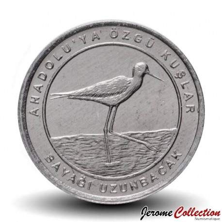 TURQUIE - PIECE de 1 Kuruş - Oiseaux d'Anatolie - Échasse blanche / Bayağı uzunbacak - 2020 – Km1459 – JeromeCollection