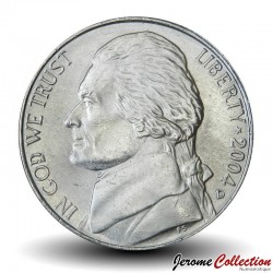 ETATS UNIS / USA - PIECE de 5 Cents - Expédition Lewis & Clark - Jefferson - D - 2004