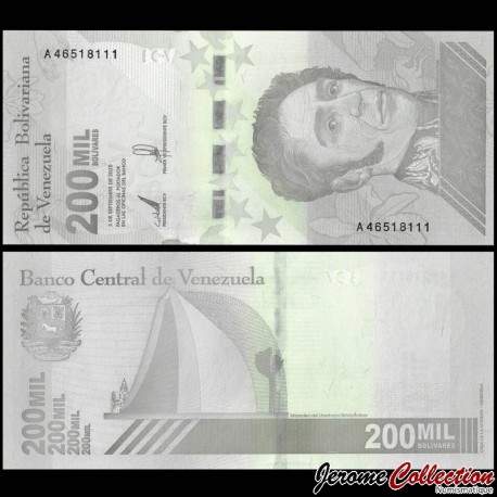 VENEZUELA - Billet de 200000 Bolivares - Mausolée de Simón Bolívar - 2020 – P112 – JeromeCollection