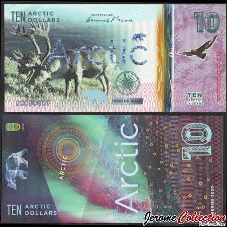 ARCTIC - Billet de 10 ARCTIC DOLLARS - Renne - 2020 – 0010 – JeromeCollection
