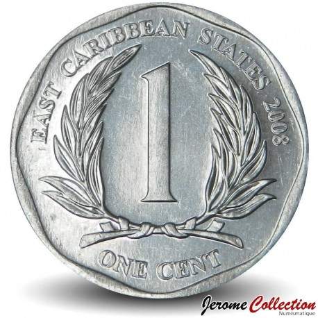 ETATS DE LA CARAIBE ORIENTALE - PIECE de 1 Cent - 2008 – Km34 – JeromeCollection