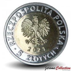 POLOGNE - PIECE de 5 ZLOTE - Grue médiévale de Gdańsk - 2021