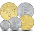 GUATEMALA - SET / LOT de 5 PIÈCES - 5 10 25 50 Centavos 1 Quetzal - 2010 / 2022 – Km276 277 283 284 294 –