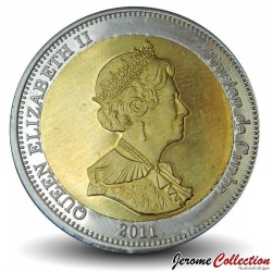 NIGHTINGALE ISLAND / TRISTAN DA CUNHA - PIECE de 25 Pence - Deux dorades coryphène - 2011
