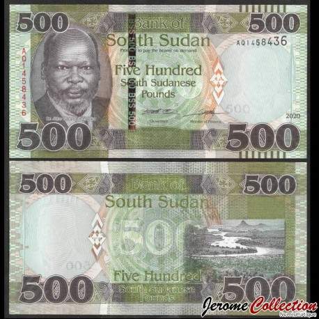 SUD SOUDAN - Billet de 500 Livres Sud-Soudanaise - 2020 – P16b – JeromeCollection