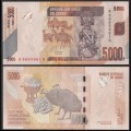CONGO - Billet de 5000 Francs - Zébres - 2020 – P102c – JeromeCollection