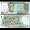 PHILIPPINES - Billet de 5 Piso - Canonisation de San Lorenzo Ruiz - 1987 – P176a – JeromeCollection