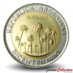 ARGENTINE - PIECE de 1 Peso - Bimétal - El Palmar - 2010