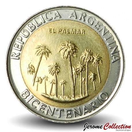 ARGENTINE - PIECE de 1 Peso - Bimétal - El Palmar - 2010 – Km156 – JeromeCollection