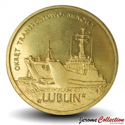 POLOGNE - PIECE de 2 ZLOTE - Navire de débarquement de classe Lublin - 2013 – Y862 – JeromeCollection