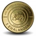 SWAZILAND - PIECE de 5 Emalangeni - 40e anniversaire de l'indépendance - 2008 – Km54 – JeromeCollection