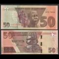 ZIMBABWE - Billet de 50 Dollars - Tombe du Soldat inconnu - 2020 – P105a – JeromeCollection