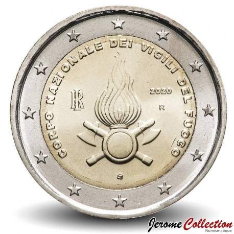 ITALIE - PIECE de 2 Euros - Corps national des sapeurs pompiers - 2020 – Km439 – JeromeCollection