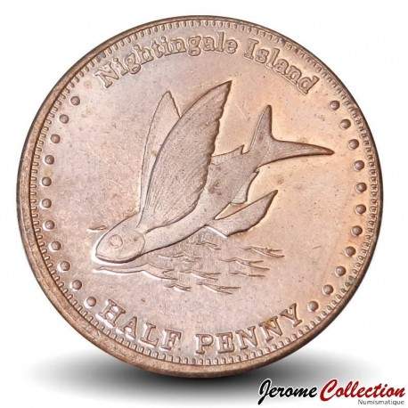 ILE NIGHTINGALE - PIECE de 1/2 Penny - Exocet - 2011 – N32360 – JeromeCollection