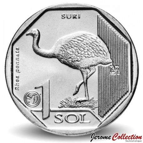 PEROU - PIECE de 1 Sol - Nandou de Darwin - 2018 – Km412 – JeromeCollection