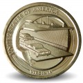 ETATS UNIS / USA - PIECE de 1 Dollar - Industrie et l’innovation - Chesapeake Bay Bridge-Tunnel - Virginie - D - 2021 –