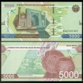OUZBEKISTAN - Billet de 5000 Som - Site archéologique d'Afrasiyob - 2021 – P88 – JeromeCollection