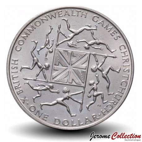 NOUVELLE-ZÉLANDE - PIECE de 1 Dollar - Jeux du Commonwealth - Christchurch 1974 – Km44 – JeromeCollection
