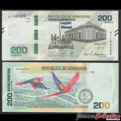 HONDURAS - Billet de 200 Lempiras - 200e anniversaire de l'indépendance - 2019 / 2021 – P105a – JeromeCollection