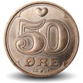 DANEMARK - PIECE de 50 øre - La couronne de Christian V - 2019 – Km866 – JeromeCollection