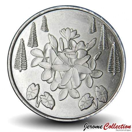 TERRITOIRES FRANÇAIS DU PACIFIQUE - PIECE de 5 Francs - Fleurs de tiaré et de frangipanier - 2021 – N310887 –