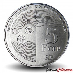 TERRITOIRES FRANÇAIS DU PACIFIQUE - PIECE de 5 Francs - Fleurs de tiaré et de frangipanier - 2021